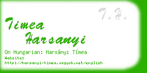 timea harsanyi business card